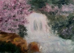 pink waterfall 2
